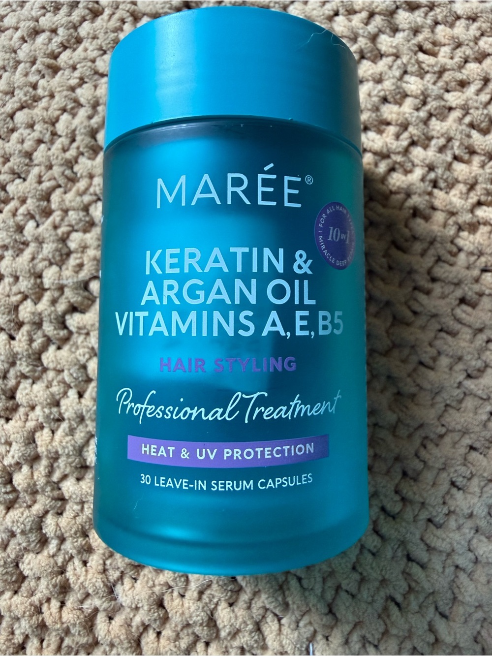 Maree Keratin & Argan Oil Leave-In Serum Capsules - Turquoise
